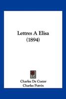 Lettres A Elisa (1894)