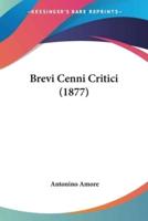 Brevi Cenni Critici (1877)