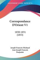 Correspondance D'Orient V1