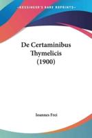 De Certaminibus Thymelicis (1900)