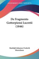 De Fragmento Gottorpiensi Lucretii (1846)