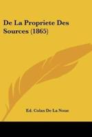 De La Propriete Des Sources (1865)