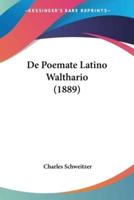 De Poemate Latino Walthario (1889)