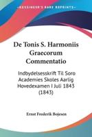 De Tonis S. Harmoniis Graecorum Commentatio