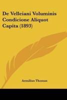 De Velleiani Voluminis Condicione Aliquot Capita (1893)