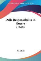 Della Responsabilita In Guerra (1869)