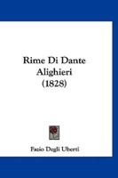 Rime Di Dante Alighieri (1828)