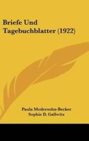 Briefe Und Tagebuchblatter (1922)