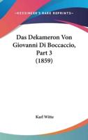 Das Dekameron Von Giovanni Di Boccaccio, Part 3 (1859)