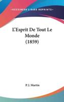 L'Esprit De Tout Le Monde (1859)