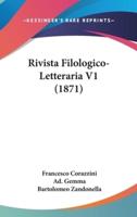 Rivista Filologico-Letteraria V1 (1871)