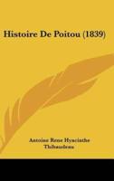 Histoire De Poitou (1839)