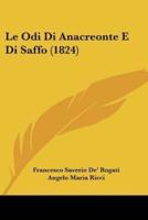 Le Odi Di Anacreonte E Di Saffo (1824)