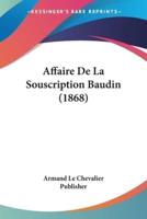 Affaire De La Souscription Baudin (1868)