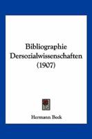 Bibliographie Dersozialwissenschaften (1907)