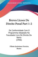 Breves Licoes De Direito Penal Part 1-2