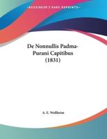 De Nonnullis Padma-Purani Capitibus (1831)