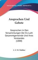 Ansprachen Und Gebete