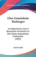 Uber Gemeinheits Theilungen