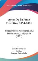 Actas De La Junta Directiva, 1854-1891