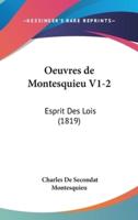 Oeuvres De Montesquieu V1-2