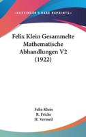 Felix Klein Gesammelte Mathematische Abhandlungen V2 (1922)