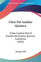 Clave Del Analisis Quimica
