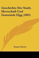 Geschichte Der Stadt, Herrschaft Und Gemeinde Elgg (1895)