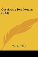 Geschichte Des Qorans (1860)