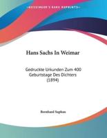 Hans Sachs In Weimar