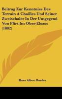 Beitrag Zur Kenntniss Des Terrain a Chailles Und Seiner Zweischaler in Der Umgegend Von Pfirt Im Ober-Elsass (1882)