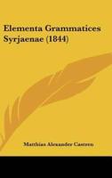 Elementa Grammatices Syrjaenae (1844)