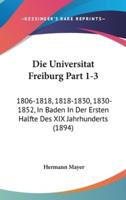 Die Universitat Freiburg Part 1-3