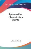 Ephemerides Clamecicoises (1872)