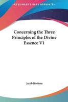 Concerning the Three Principles of the Divine Essence V1