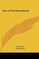 Sex in Psychoanalysis