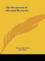 The Decameron of Giovanni Boccaccio