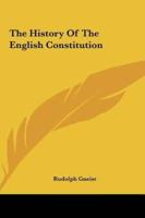 The History Of The English Constitution