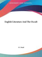 English Literature And The Occult