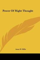 Power of Right Thought