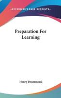 Preparation For Learning