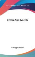 Byron And Goethe