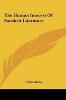 The Human Interest Of Sanskrit Literature