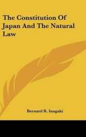 The Constitution Of Japan And The Natural Law