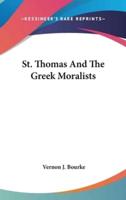 St. Thomas and the Greek Moralists