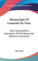 Manuscripts Of Leonardo Da Vinci