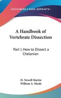 A Handbook of Vertebrate Dissection