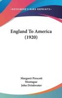 England To America (1920)