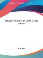 Pineapple Culture in South Africa (1920)