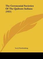The Ceremonial Societies Of The Quileute Indians (1921)